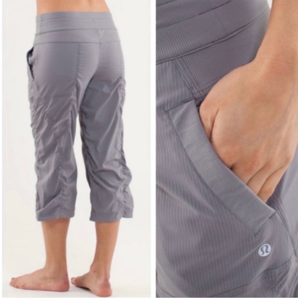 Lululemon Dance Studio Grey Cropped Pants Size 4 like new